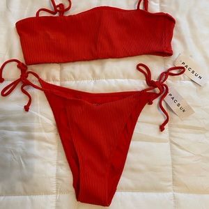 Brand new two piece bikini with tags and liner. MED too, SMALL bottom.